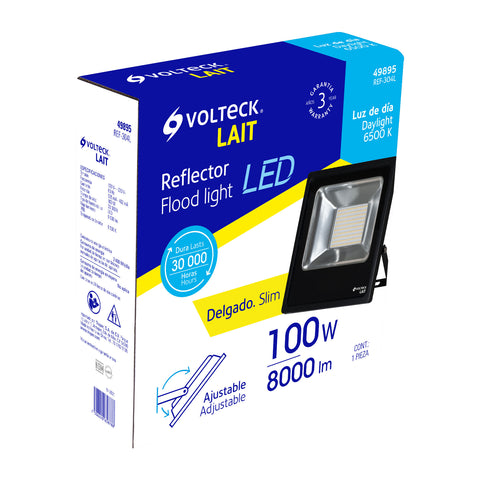 Reflector LED para exteriores 100W 6500K, VOLTECK | REF-304L | 49895