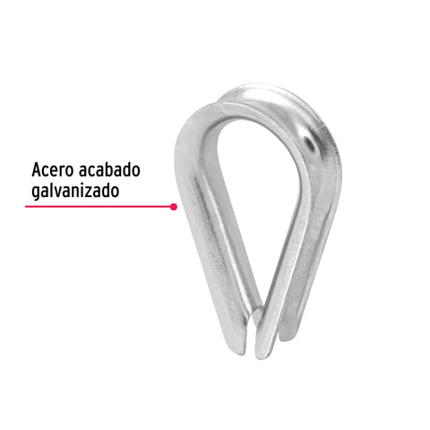 Bolsa con 5 guardacabos para cable de acero de 5/16', FIERO | GC-5/16 | 49912