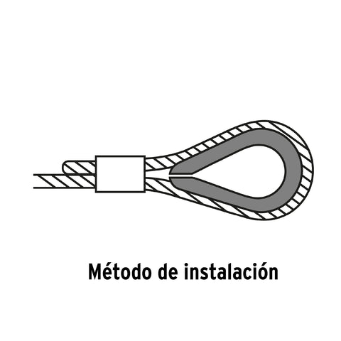 Bolsa con 5 guardacabos para cable de acero de 5/8', FIERO | GC-5/8 | 49919