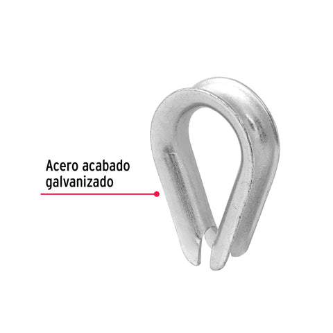 Bolsa con 5 guardacabos para cable de acero de 5/8', FIERO | GC-5/8 | 49919
