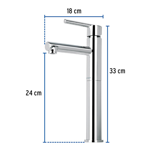 Monomando alto cromo para lavabo, FOSET ELEMENT | ELM-46 | 49929