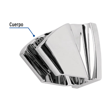 Soporte a pared, cromo, FOSET RIVIERA | AR-01 | 49956