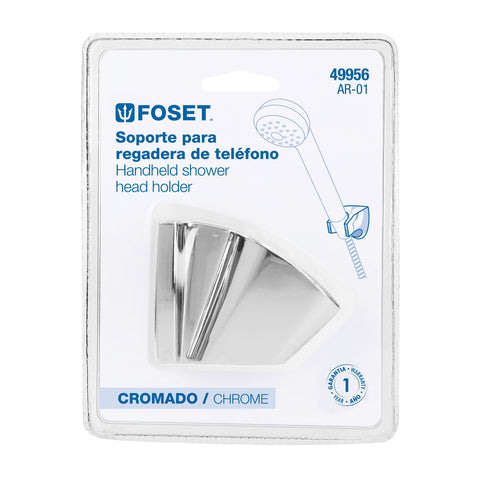 Soporte a pared, cromo, FOSET RIVIERA | AR-01 | 49956