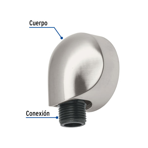 Codo de suministro, satín, FOSET RIVIERA | AR-05N | 49963