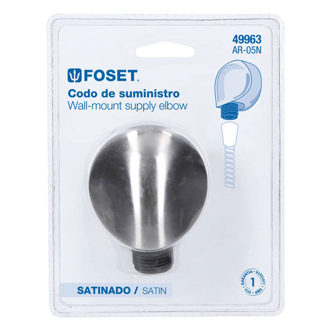 Codo de suministro, satín, FOSET RIVIERA | AR-05N | 49963