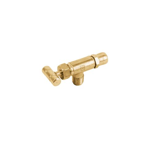 Válvula horizontal de latón 1/8' para gas LP, con maneral | VGH-555 | 49976
