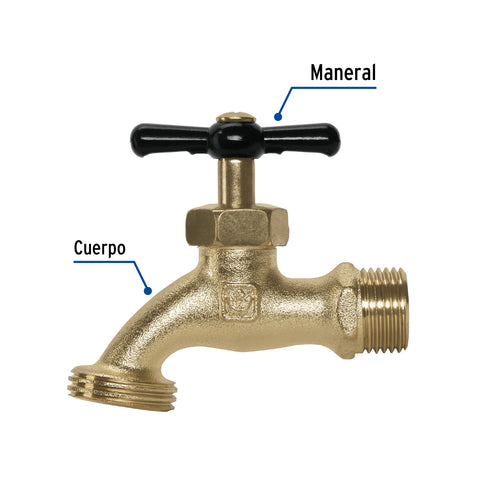 Llave p/manguera, de zamac, 110gr, 1/2', BASIC | LLJ-110Z | 49979