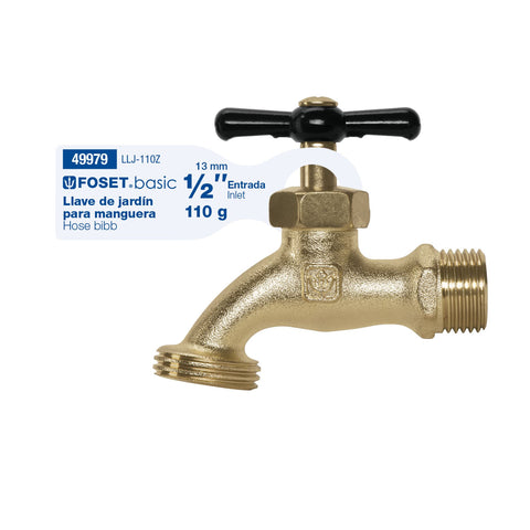 Llave p/manguera, de zamac, 110gr, 1/2', BASIC | LLJ-110Z | 49979