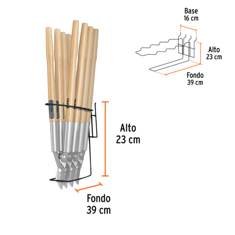 Rack para tijeras de poda grandes, Truper | R-TIJ-GDE | 50115