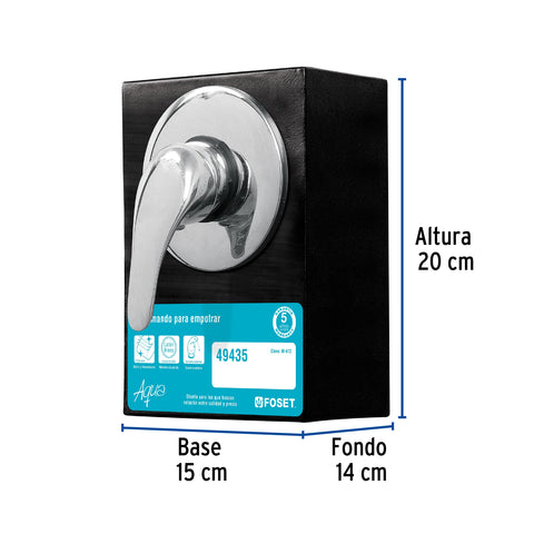 Exhibidor con monomando para regadera AQM-71, FOSET | EX-F-AQM-71 | 55467
