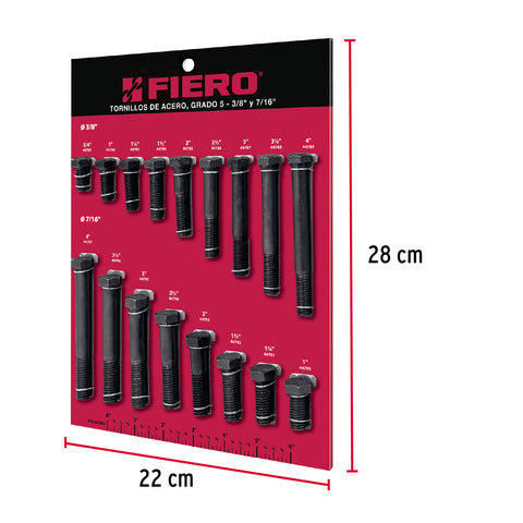 Exhibidor FIERO de tornillos #2, grado 5 | EXF-TORA-2 | 55699