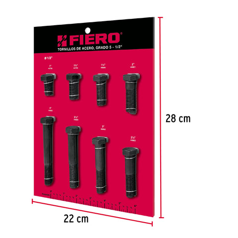 Exhibidor FIERO de tornillos #3, grado 5 | EXF-TORA-3 | 55700