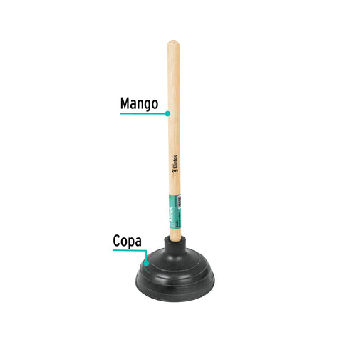 Bomba destapacaños de 15 cm, KLINTEK | BODE-6 | 55850