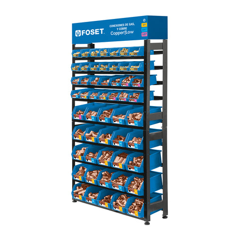 Rack con conexiones de cobre y gas, FOSET | R-CC-FOS | 55860