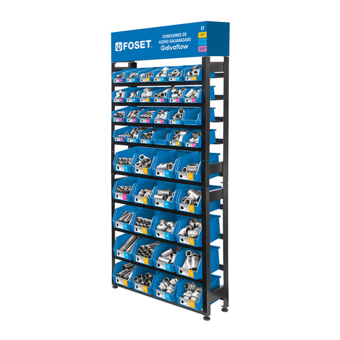 Rack con conexiones de acero galvanizado, FOSET | R-CG-FOS | 55862