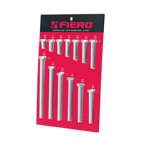 Exhibidor FIERO con tornillos tipo máquina, 3/8' | EXF-TORM-3/8 | 55898