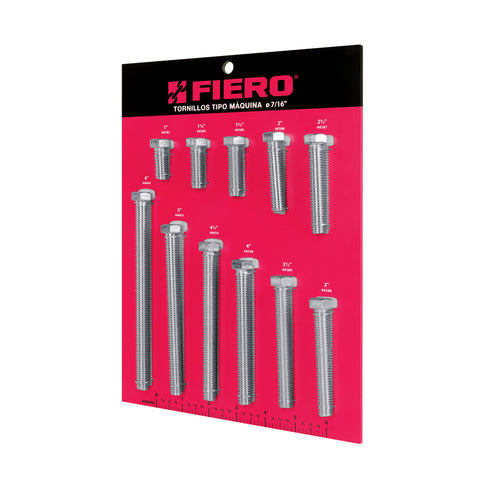 Exhibidor FIERO con tornillos tipo máquina, 7/16' | EXF-TORM-7/16 | 55899