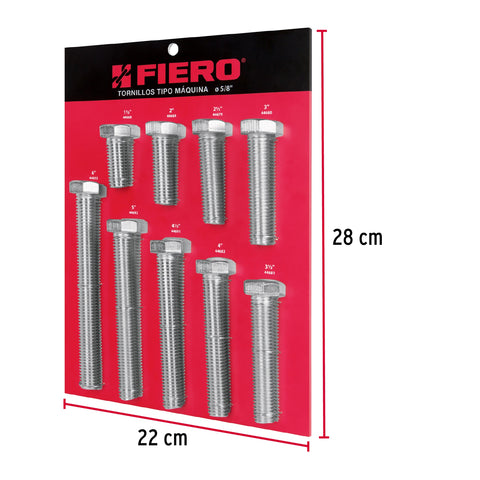 Exhibidor FIERO con tornillos tipo máquina, 5/8' | EXF-TORM-5/8 | 55903