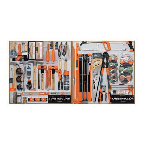 Exhibidor de Construcción, 80x80 cm, 2 tableros | EX80-CON-2T | 55906