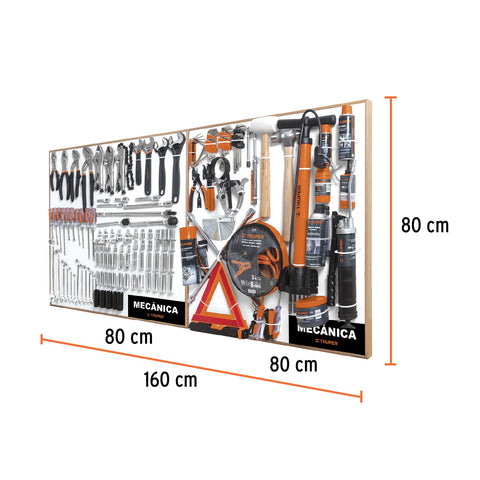 Exhibidor de Mecánica, 80x80 cm, 2 tableros | EX80-MEC-2T | 55910