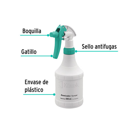 Atomizador de 1/2 litro, KLINTEK | ATO-50 | 55937