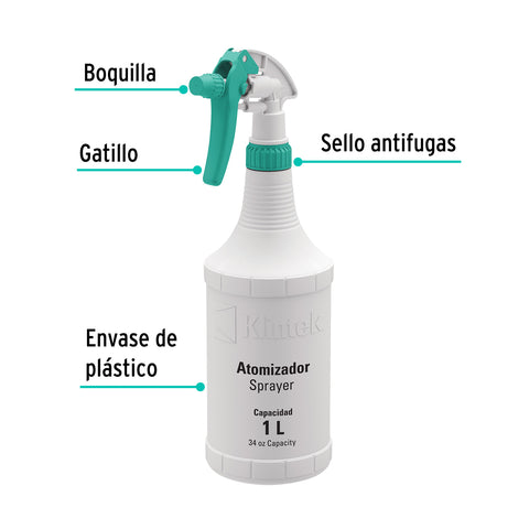Atomizador de 1 litro, KLINTEK | ATO-100 | 55938