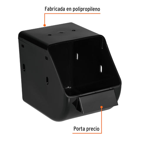 Gaveta plástica para organizar, negra, Truper | VITRO-G | 55950