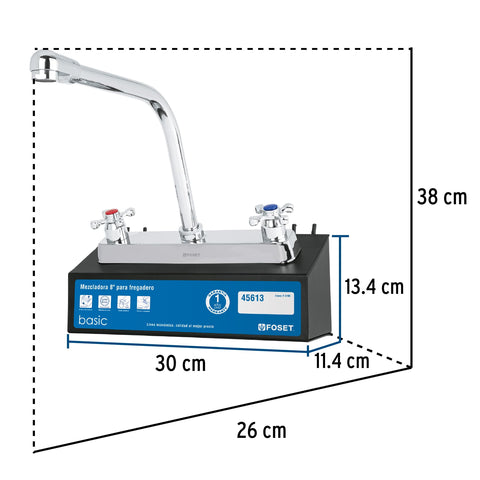 Exhibidor con mezcladora F-319E, FOSET | EX-F-319E | 55966