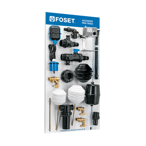 Exhibidor de accesorios para tinaco, FOSET | EX-ATIN-FOS | 56006