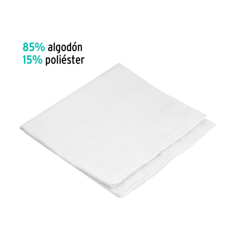 Franela blanca de algodón de 1 m, KLINTEK | FRA-1B | 56028