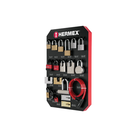 Exhibidor con candados, HERMEX | EX-HE-CA | 56361
