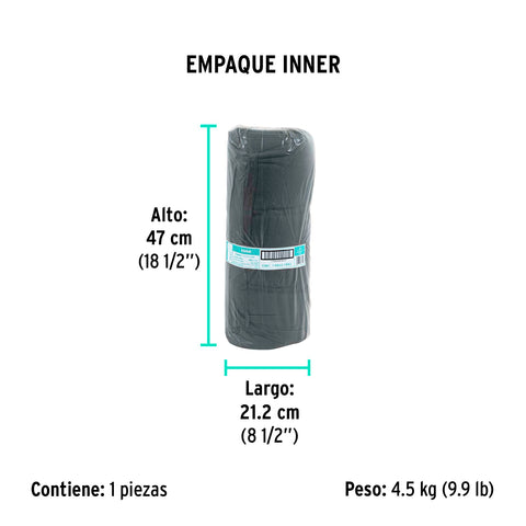 Rollo de 50 m de franela gris de algodón, KLINTEK | FRA-50G | 57003