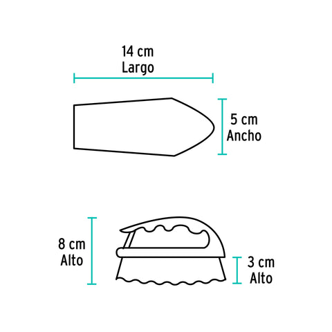 Cepillo tipo plancha de plástico, KLINTEK | CELI-35 | 57008