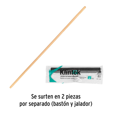 Jalador con base de lámina de 40 cm, con bastón de madera | JALI-40A | 57018