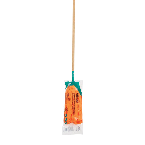 Trapeador de microfibra tipo toalla, bastón 120 cm, KLINTEK | MECH-175S | 57022