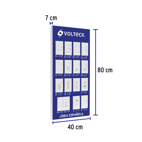 Exhibidor de Línea Española, Volteck | EX-ES-VK | 57025