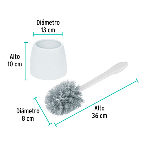 Cepillo sanitario de plástico con base, KLINTEK | CESA-14 | 57029
