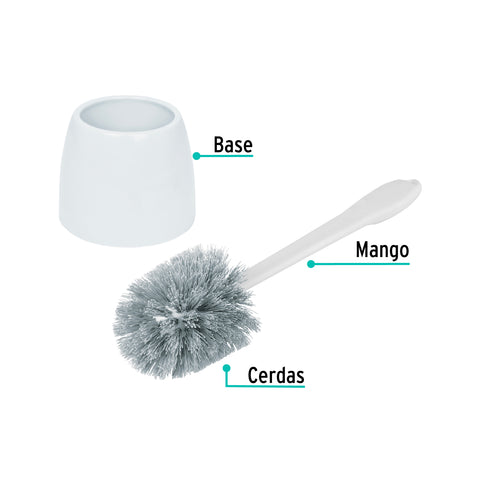 Cepillo sanitario de plástico con base, KLINTEK | CESA-14 | 57029