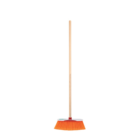 Escoba cerdas de PET extra suaves, bastón de madera | ES-350S | 57030