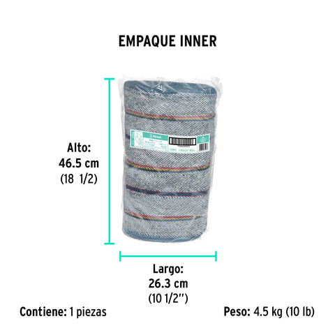 Rollo de 25 m de jerga sarga gruesa azul, KLINTEK | JER-25A | 57058
