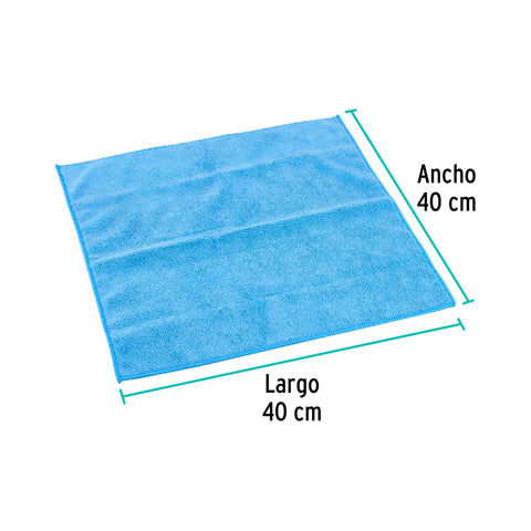 Toalla de microfibra de 40 X 40 cm, KLINTEK | MIC-40 | 57065