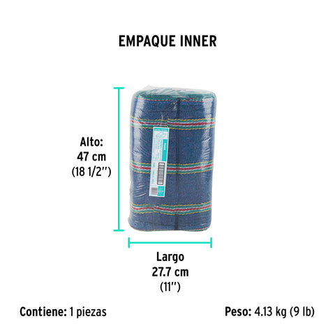 Rollo de 25 m de jerga sarga ligera azul, KLINTEK | JER-25AL | 57101