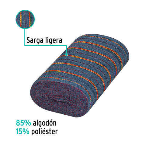 Rollo de 25 m de jerga plana gris, KLINTEK | JER-25GP | 57102