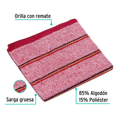 Jerga roja sarga gruesa de 1 m x 48 cm, KLINTEK | JER-1R | 57103