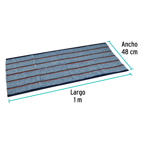 Jerga azul sarga gruesa de 1 m x 48 cm, KLINTEK | JER-1A | 57104