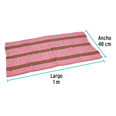 Jerga sarga ligera de 1 m x 48 cm roja, KLINTEK | JER-1RL | 57105