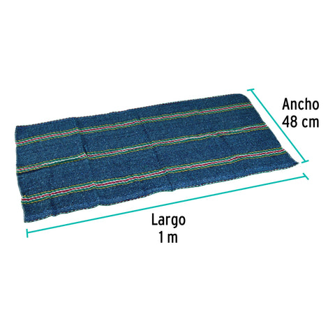 Jerga azul sarga ligera de 1 m x 48 cm, KLINTEK | JER-1AL | 57106