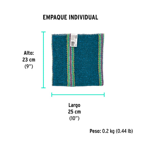 Jerga azul sarga ligera de 1 m x 48 cm, KLINTEK | JER-1AL | 57106