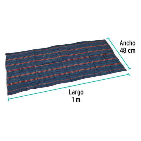 Jerga gris plana de 1 m x 48 cm, KLINTEK | JER-1GP | 57107