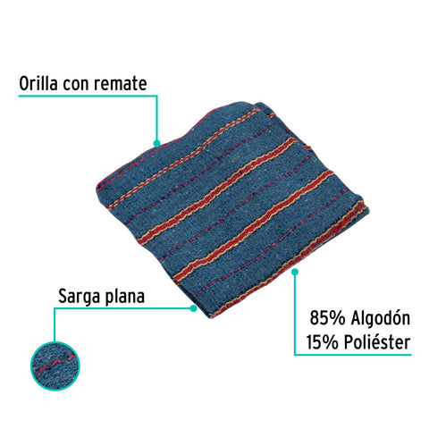 Jerga gris plana de 1 m x 48 cm, KLINTEK | JER-1GP | 57107